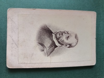 fotografie galerie historique ,dimensiuni 11 cm x 6 cm, anii 1900, ,personalitati, VERSO STAMPILA LAZARUS SI FIUL -OPTICIAN foto