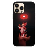 Husa compatibila cu Apple iPhone 14 Pro, Viceversa, model Lovely Tom and Jerry, Silicon, TPU, Transparent, Carcasa