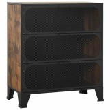 Cumpara ieftin Dulap de depozitare ,maro rustic,72x36x82cm,metal si MDF