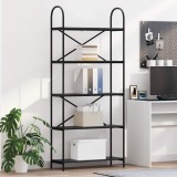VidaXL Raft pentru cărți Stejar negru 80 x 30 x 183 cm Lemn compozit 879887
