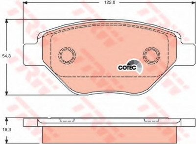 Set placute frana,frana disc RENAULT MEGANE II (BM0/1, CM0/1) (2002 - 2011) TRW GDB1571 foto