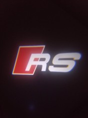 Holograme Lumini de usi LED Logo Audi RS ,set 2 bucati foto