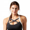 Bustiera sport femei Reebok Cardio Strappy Bra Negru XS