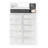 Unghii False Dreptunghiulare Naturale Set 80 buc, Oem