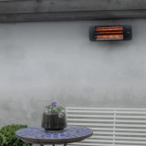 Sunred Radiator de terasa de perete Lugo 2000 W gri cuart GartenMobel Dekor
