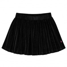 Fusta plisată pentru copii cu lurex, negru, 104