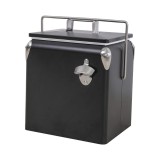 Ladă frigorifică retro metalică Tourist, 13 l, neagră