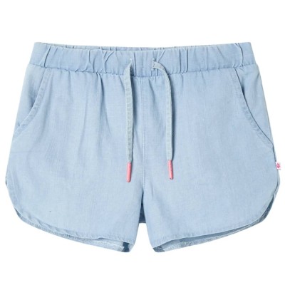 Pantaloni scurți pentru copii, albastru denim pal, 116 10886 foto