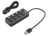 Hub USB 3.1 cu 4 Porturi și &Icirc;ntrerupător