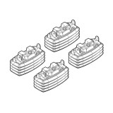Kit de montaj pentru bare Alumia Quadra Silenzio - C044 - Ford Renault Garage AutoRide