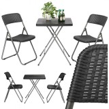 Set mobilier, masa pliabila si 2 scaune pliabile, pentru gradina, camping sau pescuit, JollyMag, SC07