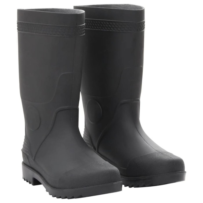 vidaXL Cizme de ploaie, mărime 38, negru, PVC 137605