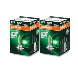 Set 2 bucati Bec Halogen H7 Osram All Season - +30% Lumina, Tenta Galbena (Anti-Ceata) - 12V 55W