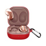 Cumpara ieftin Husa pentru protectia castilor Samsung Galaxy Buds Live, culoarea rosu cu carlig de prindere