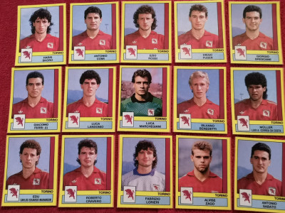 Lot fotbal - 15 cartonase jucatori anii`80 - AC TORINO (Italia) foto