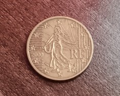 C50 - Moneda foarte veche - 50 euro centi - Franta - 2000