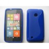 Husa Silicon S-Line Albastru Nokia Lumia 530, Protectie Telefon, Calitate Premium
