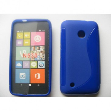 HUSA SILICON S-LINE NOKIA LUMIA 530 ALBASTRU foto