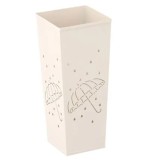 Suport umbrele metalic patrat, 20x20x48 cm, alb Household NewTrend