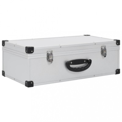 Carcasa pentru 80 CD-uri, aluminiu, ABS, argintiu foto