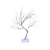 Lampa de veghe LED eMazing model copac, realizata din cupru, incarcare baterii si USB, culoare alb cald