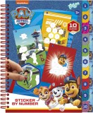 Set creativ cu abtibilduri, lipeste pe numere, Paw Patrol, Totum