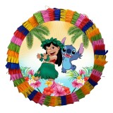 Piniata pentru petreceri, 35 cm, multicolora, model Lilo Si Stitch, umplutura inclusa