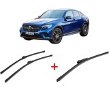 Cumpara ieftin Set 3 stergatoare MERCEDES-BENZ GLC Coupe (C253) 2016-2023, pentru parbriz si luneta, Bosch Aerotwin