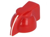 Buton rotativ cu indicator roșu 6mm 19.5x14mm