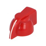 Buton rotativ cu indicator roșu 6mm 19.5x14mm