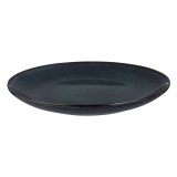 Farfurie Ceramică Glaze, 26.5 cm, Albastru-Negru, Potrivită Pentru Mașina de Spălat Vase și Cuptor cu Microunde