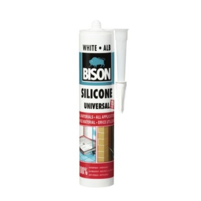 BISON Silicon universal alb 280ml foto