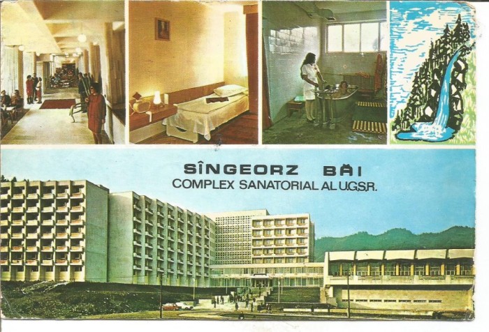 @carte postala(ilustrata)-BISTRITA NASAUD-SANGIORZ BAI-Complexul sanatorial al UGSR