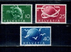 Elvetia 1949 - UPU, aniversare, serie neuzata