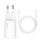Baseus Super Si Fast Charger 1C 20W cu cablu USB-C-Lightning, 1m (alb)