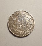 Belgia 5 Franci 1876 AUNC Superba Piesa de Colectie, Europa