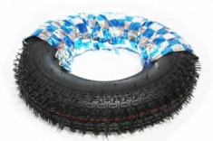 Cauciuc + camera Micul Fermier 4.00-8, profil floare, premium