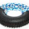 Cauciuc + camera Micul Fermier 4.00-8, profil floare, premium