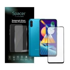 FOLIE STICLA Spacer pentru Samsung Galaxy M11, grosime 0.3mm, acoperire totala ecran, strat special anti-ulei si anti-amprenta, Tempered Glass, sticla foto