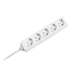 Prelungitor 5 prize 1.5m 3G1.5mm2 alb V-TAC SKU-8758