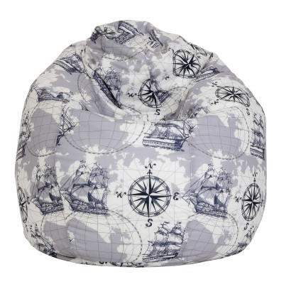 BEAN BAG MARA PRINT CORABII FOND GRI