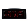 Ceas birou afisaj led rosu, calendar, alarma, format am/pm, caixing