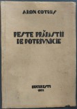 ARON COTRUS - PESTE PRAPASTII DE POTRIVNICIE (VERSURI / editia princeps, BUCURESTI 1938)