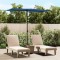 vidaXL Umbrelă soare de grădină st&acirc;lp aluminiu albastru azur 180x110cm 47335