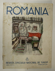 ROMANIA - REVISTA OFICIULUI NATIONAL DE TURISM , ANUL II , NR. 11 - NOEMVRIE , 1937 MINIMA UZURA A COPERTEI foto