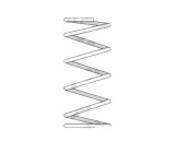 Arc spiral suspensie Mercedes Vaneo (414) 02.02-07.05, motor 1.7 CDI (414.700), montare Fata, Galben; Suplex