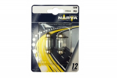 Set 2 Becuri Indicator 12V C10W Narva foto