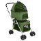 Carucior pliabil caini 2 niveluri verde 83x48x97 cm textil