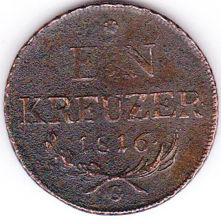 4.Transilvania Baia Mare,Austria,Ungaria 1 creitar,kreuzer,krajczar 1816 G foto