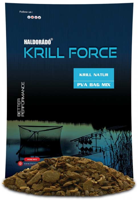 Haldorado - KRILL FORCE PVA Bag Mix 600g - Krill Natur